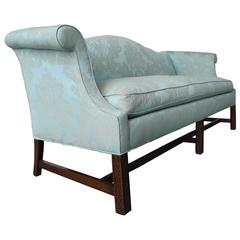 20th Century Chinese Chippendale Style Camelback Sofa