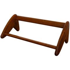 1950s Handcrafted Wood Book Rack 4