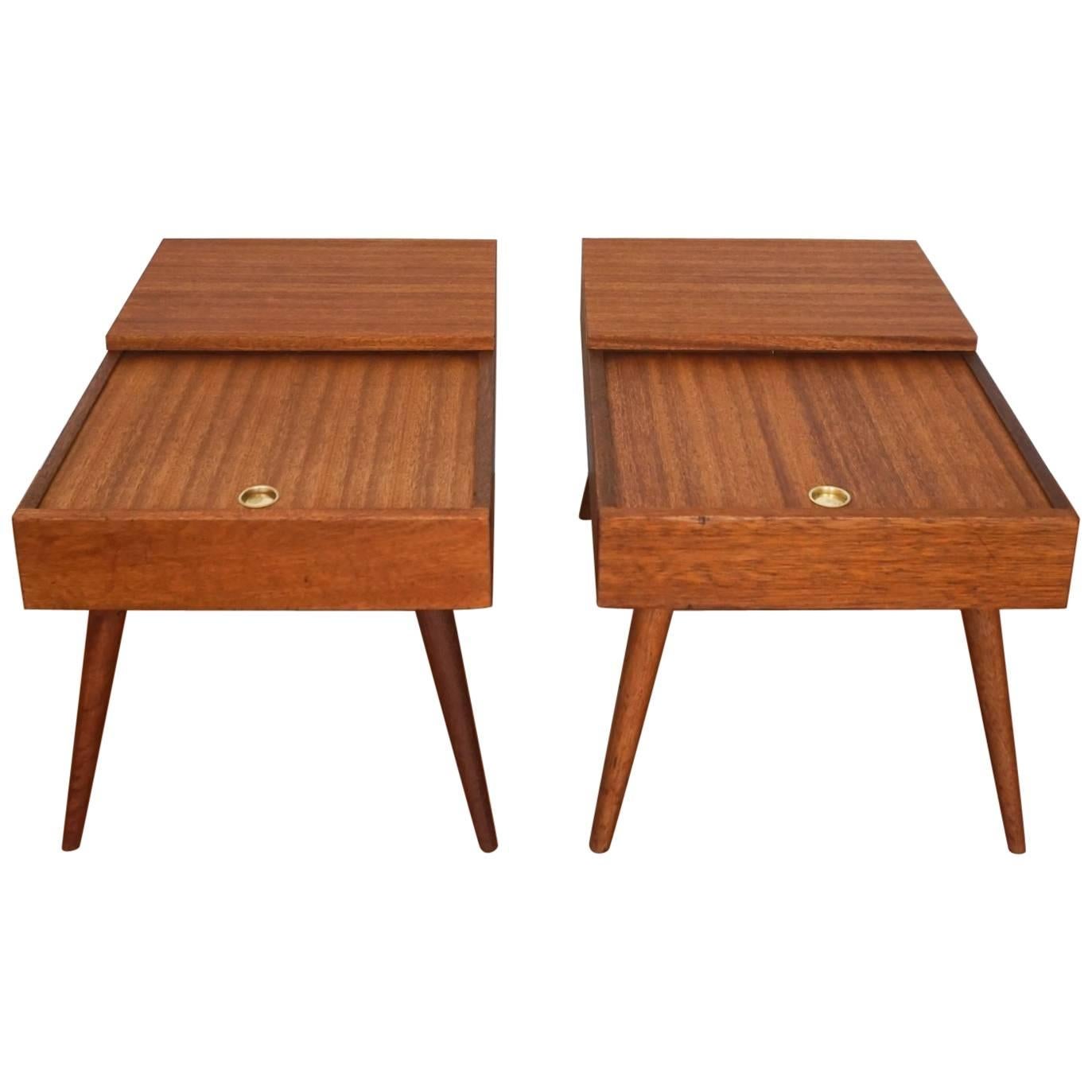 1950s End Tables by John Keal for Brown Saltman