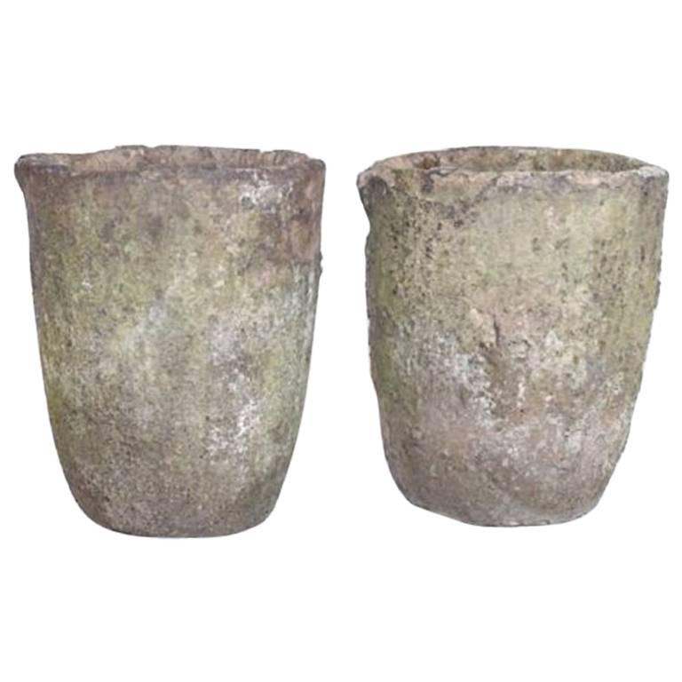 Pair of Crucible Planter