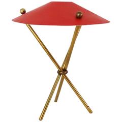 Mid-Century Tripod French Table Lamp