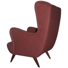 Italienischer Sessel aus der Mitte des Jahrhunderts, 1950er Jahre  Geometrische Form Paolo Buffa Att.