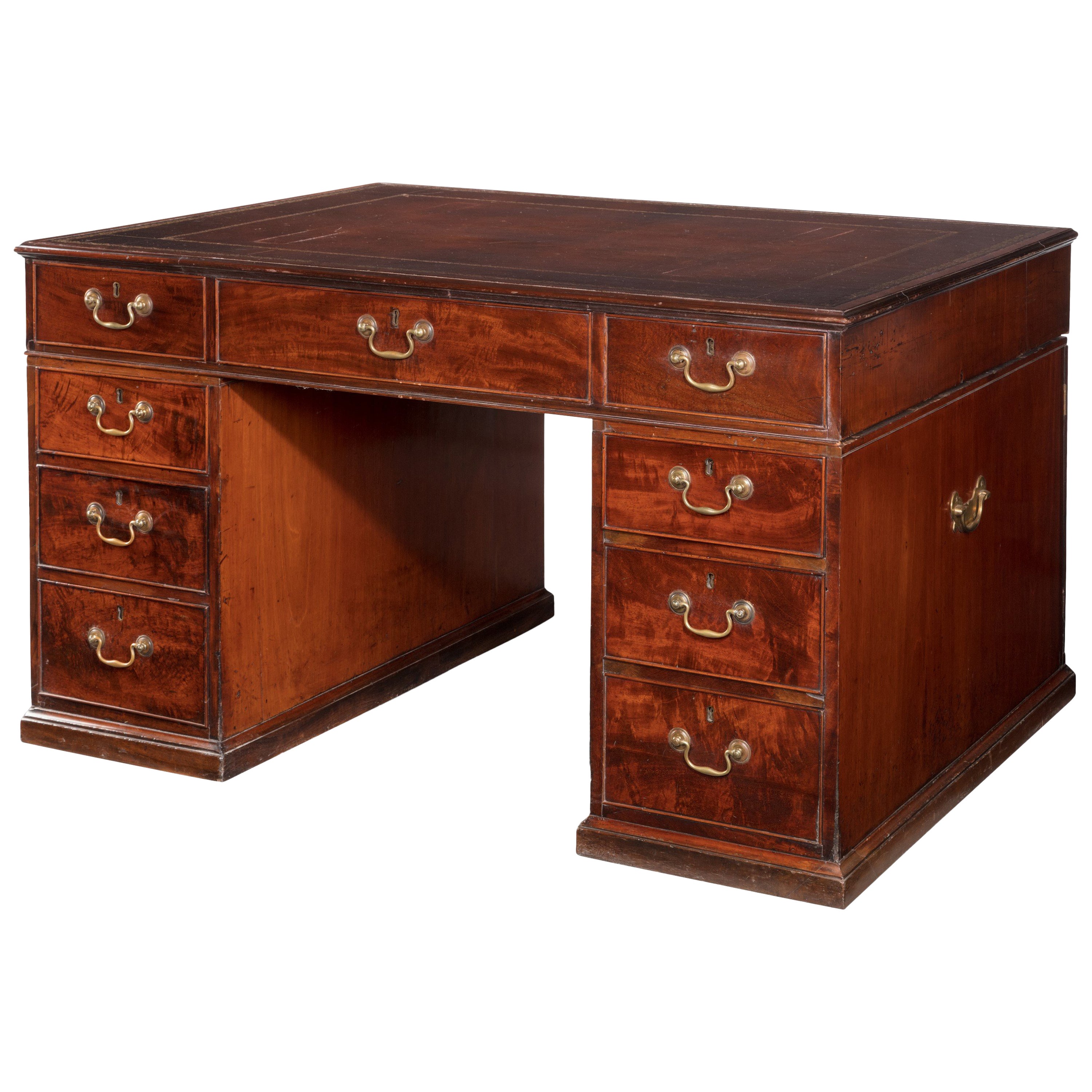 Georgian Mahogany Library Table For Sale at 1stDibs