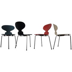 Model 3100 'Ant' Chairs by Arne Jacobsen for Fritz Hansen, Designed 1952