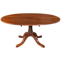 George III Period Oval Mahogany Dining Table