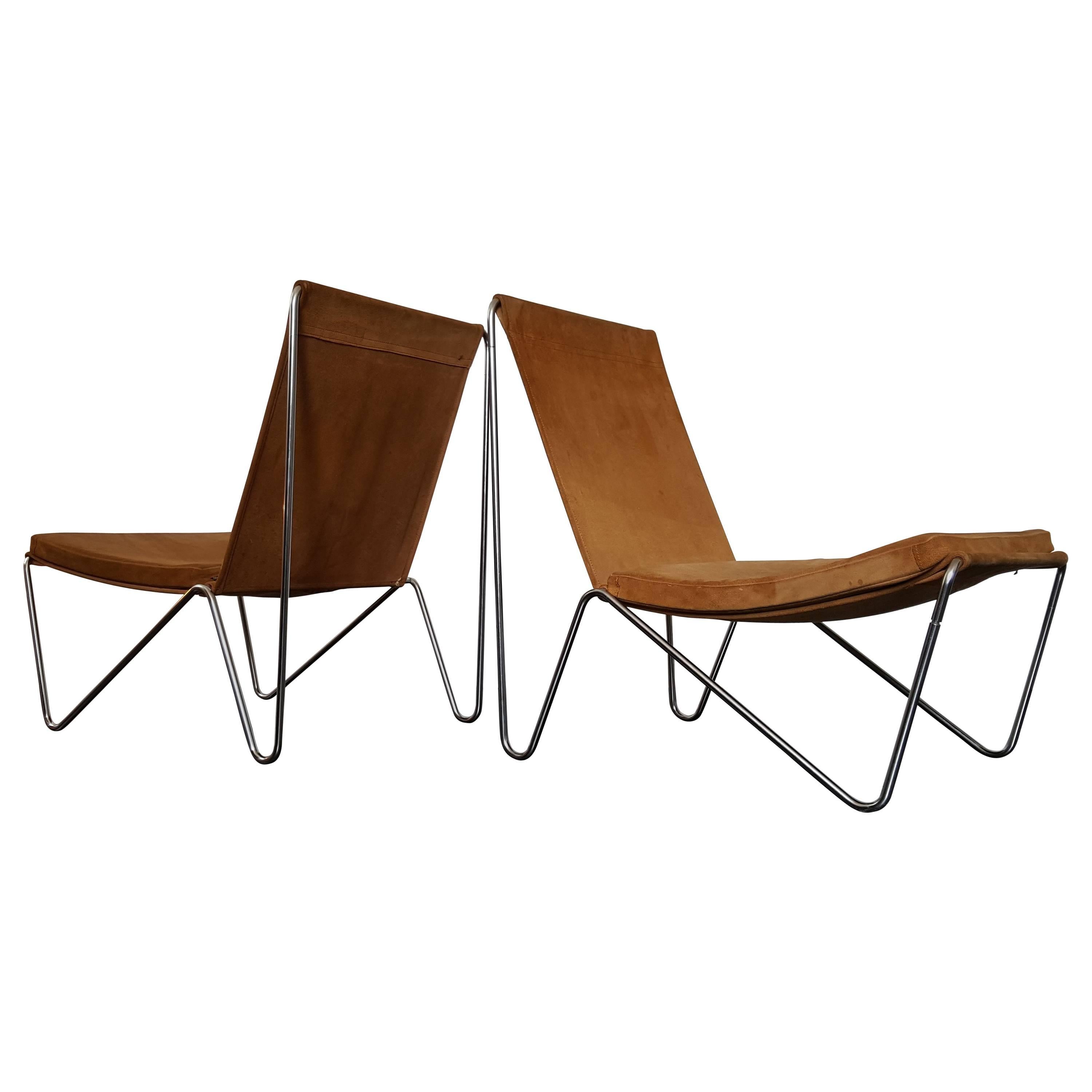 Verner Panton 'Bachelor' Easy Chairs, Manufactured by Fritz Hansen, Denmark