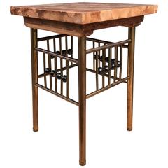 Rare Viennese Secession Plant Stand with Marble Top Koloman Moser Style 11