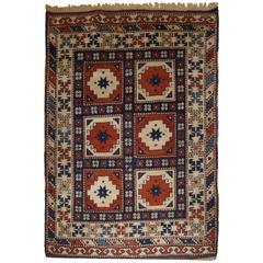 Old Turkish Bergama Rug of Small Size, Classic Design