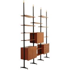 Italian Mid-Century Wall Unit, 1950s