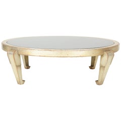 James Mont Silver Leafed Coffee Table
