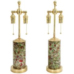 Pair of 1960s French Resin Lamps