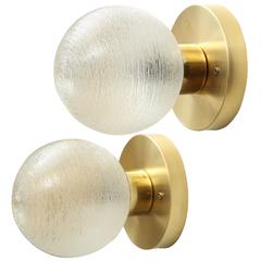 Pair of Spun Glass Sconces by Doria 1