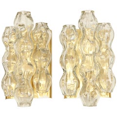 Pair of Glass Sconces by Doria