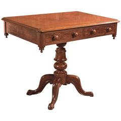 19th Century Antique Side Table, English Victorian Mahogany, circa 1880