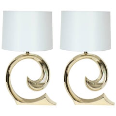 Erwin Lambeth, Cardin Logo Brass Lamps