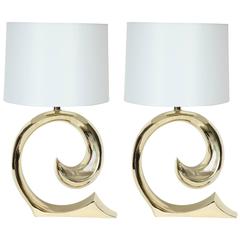 Pierre Cardin Brass Lamps 12