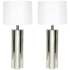 Laurel Fluted Steel Column Lamps 3