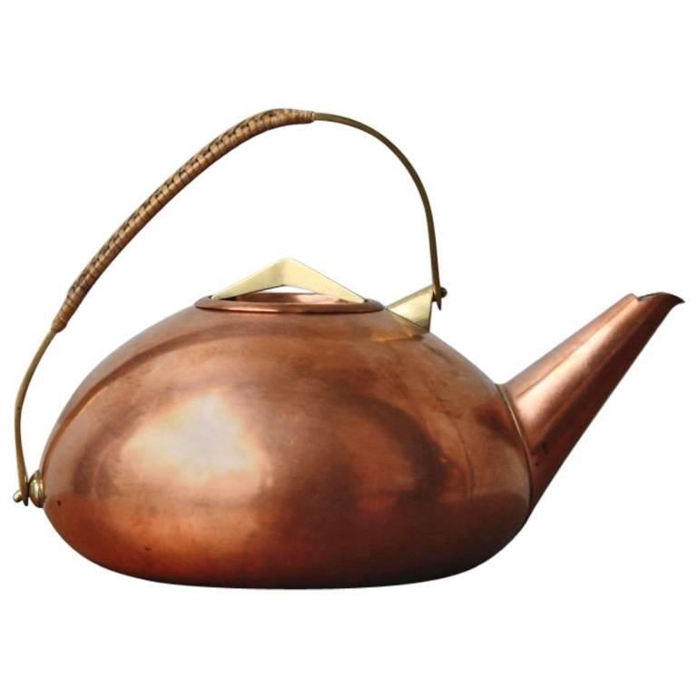 Carl Auböck Copper and Brass Teapot