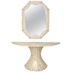 Vintage Maitland Smith Console and Mirror