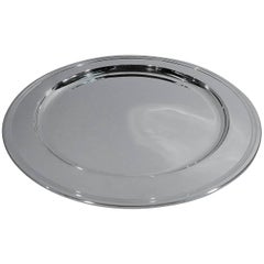 Tiffany Deep and Circular Sterling Silver Serving Tray