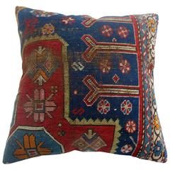 Antique Kazak Rug Pillow