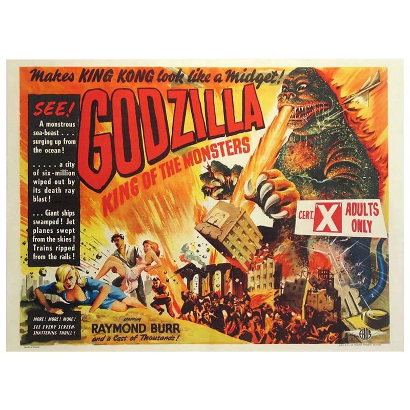 "Godzilla, King Of The Monsters" Film Poster, 1956 For Sale