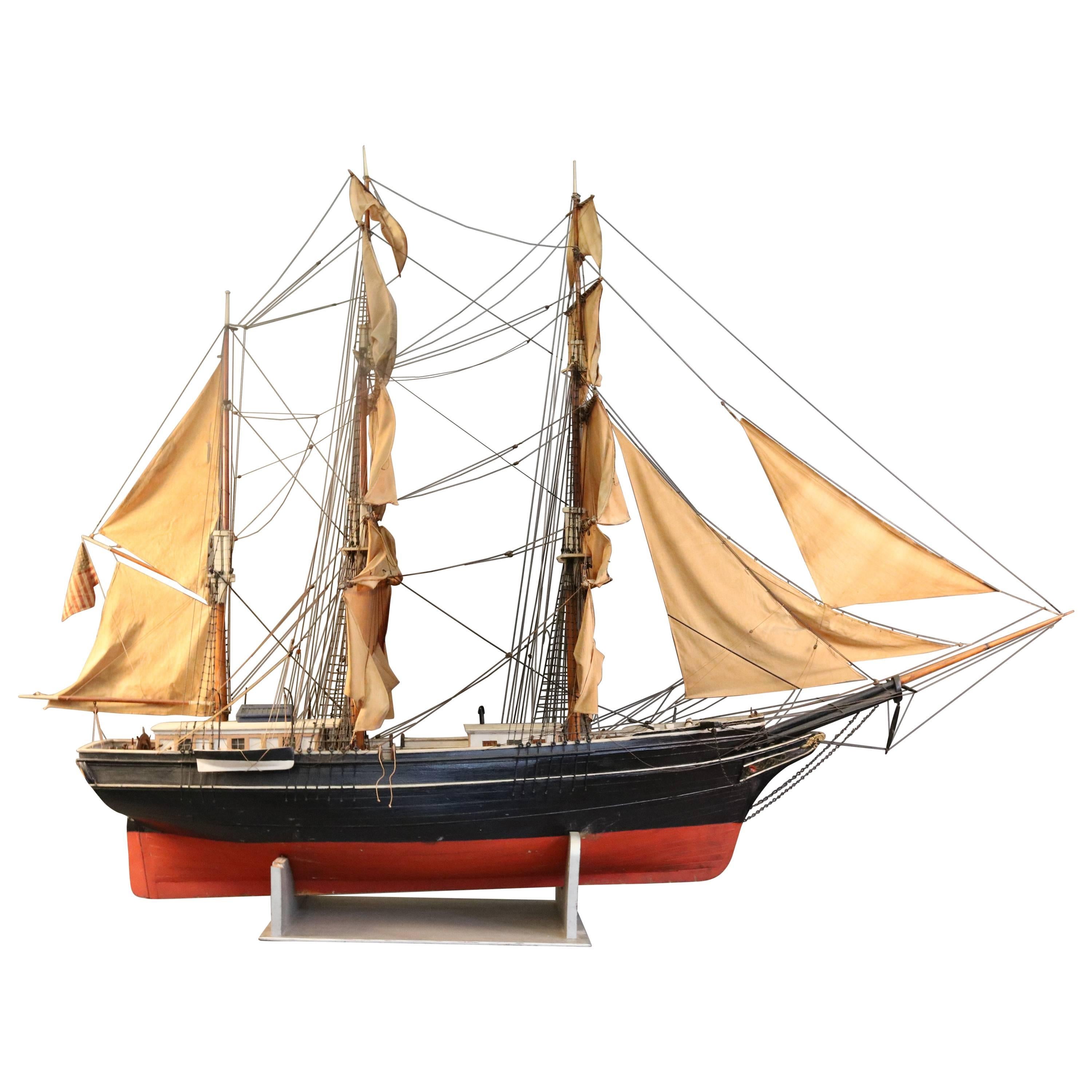 Monumental Model of a Sailing Barque For Sale at 1stDibs