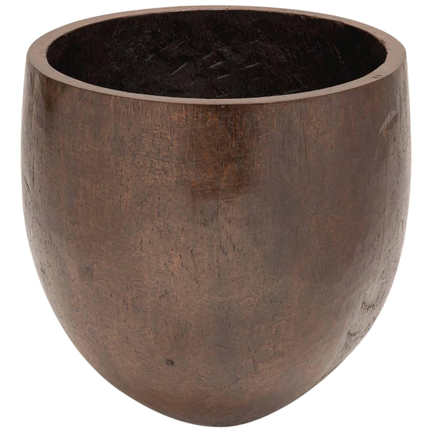 Solid Palm Bowl, circa 20th Century For Sale