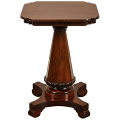19th Century English George IV Rosewood Side Table