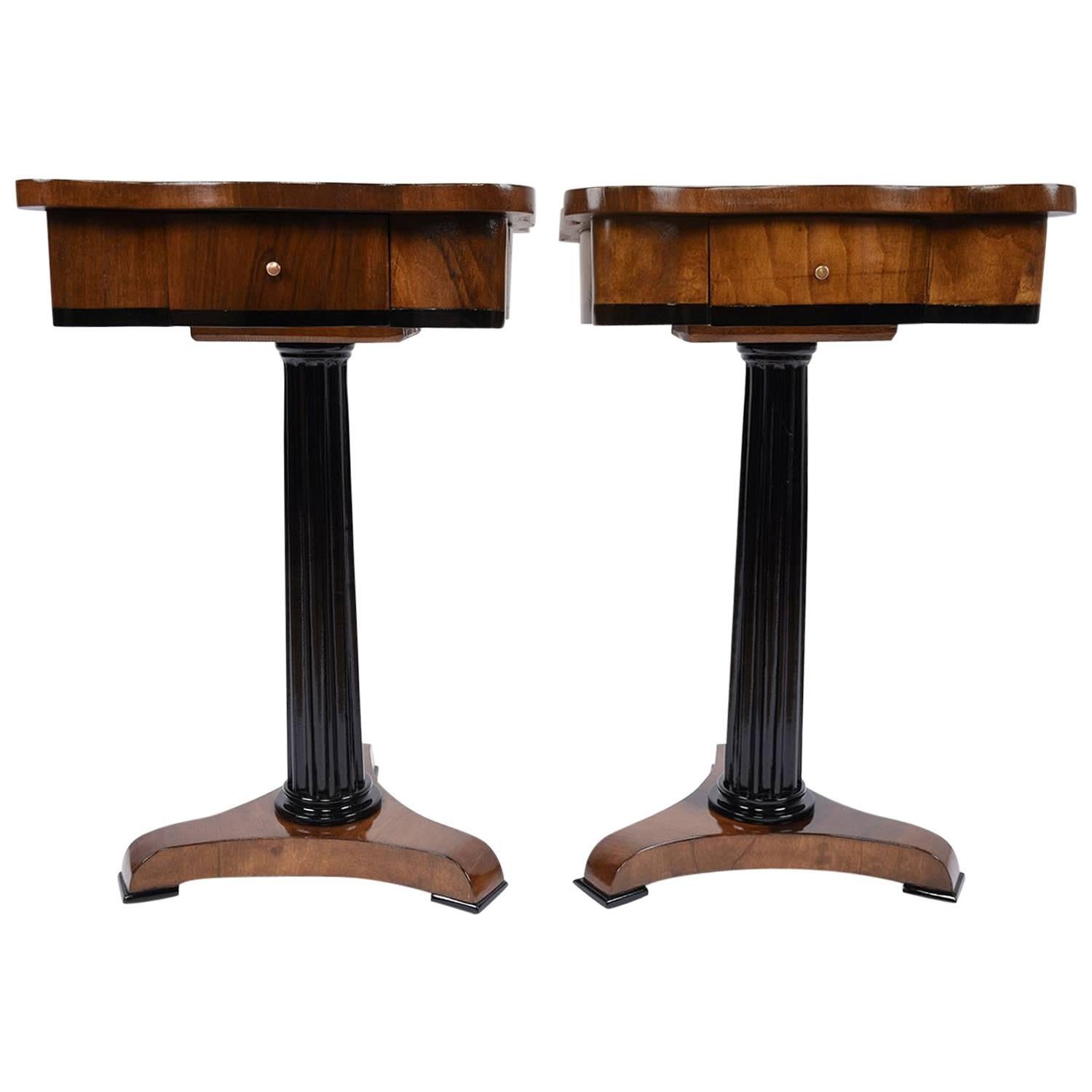 Pair of Empire-Style End Tables