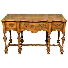 Antique 19th Century English Walnut Console Table