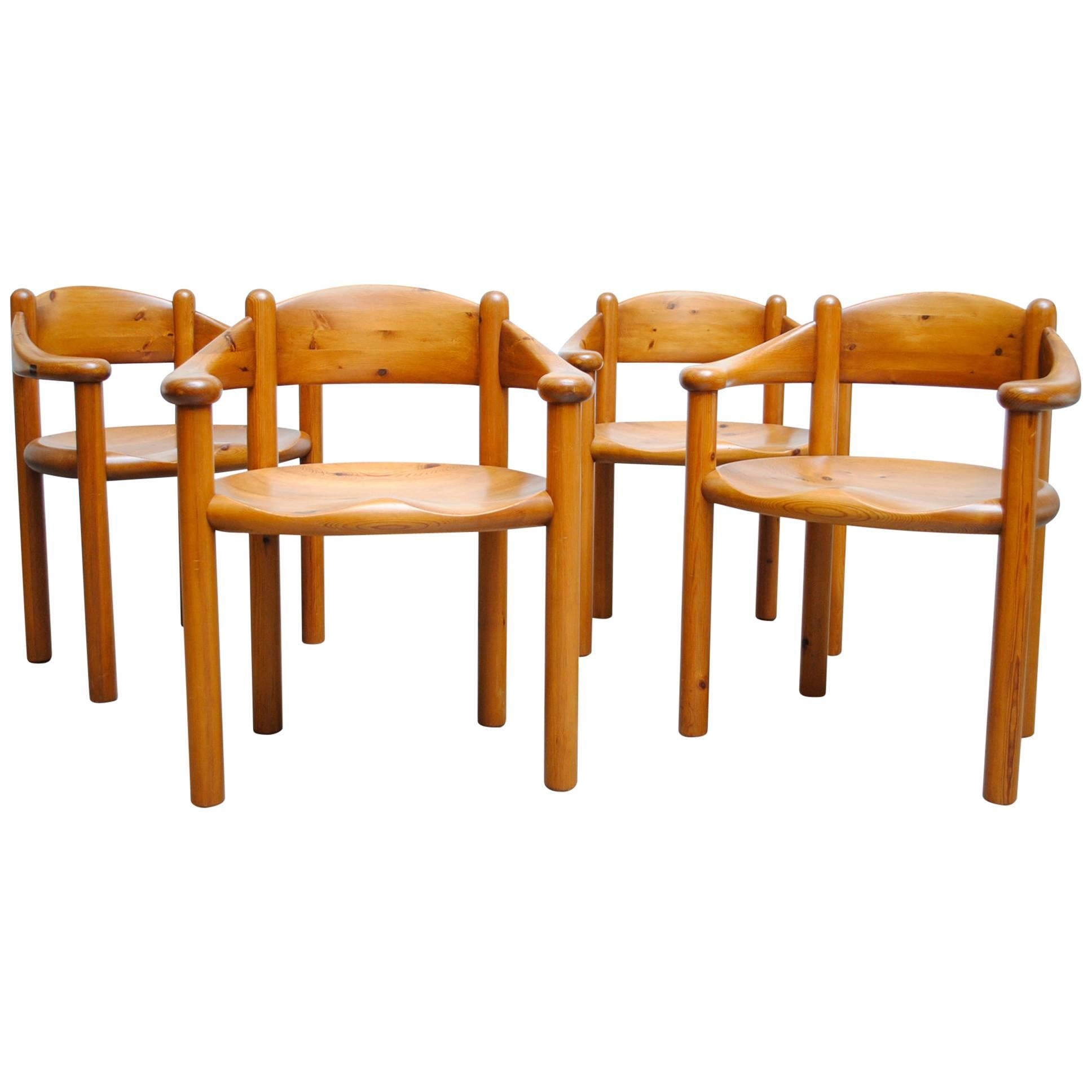 Set of Four Rainer Daumiller for Hirtshals Savvaerk Dining Chairs
