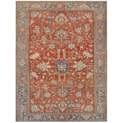 Antique Late 19th Century Serapi Rug from North West Persia