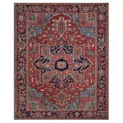 Antique Hand-Woven Persian Heriz Rug 8'5"x10'
