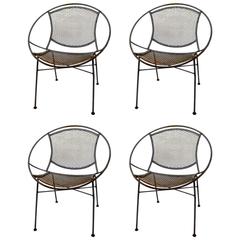 Vintage Set of Four Salterini Radar Chairs