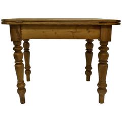 Used Pine and Beech Swivel-Top Table