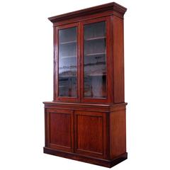 Large Victorian Mahogany Glazed Bookcase 7