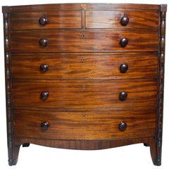 Regency Bow Fronted Chest of Drawers