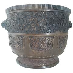 19th Century Large Chinese Bronze Jardinière or Planter