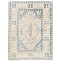 Konya Rug in Beige and Light Blue Colors