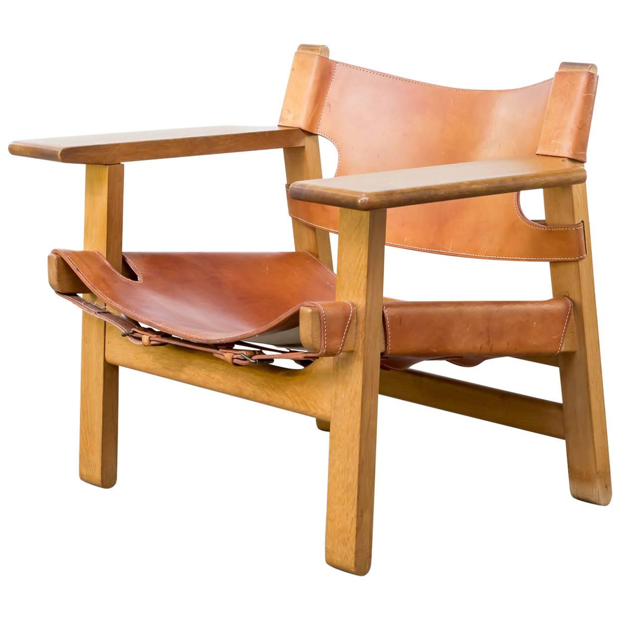 1970s Børge Mogensen ‘Spanish Chair’ Fauteuil for Fredericia For Sale