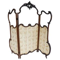 Antique 19th Century French Rococo Style Dressing Screen