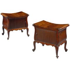 Pair of George III Mahogany Storage Stools