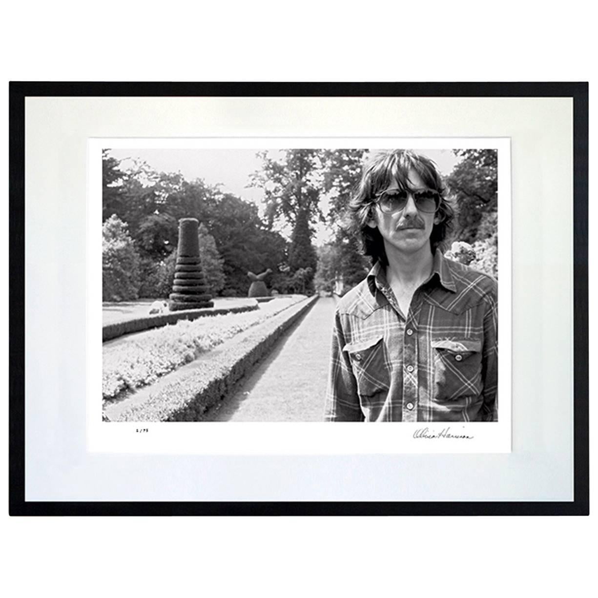 Rare Photographic Print of George Harrison by Olivia Harrison For Sale