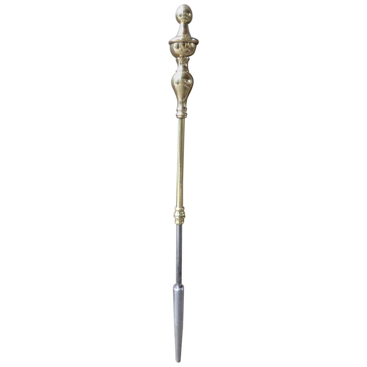 19th Century English Fire Poker, Fireplace Poker