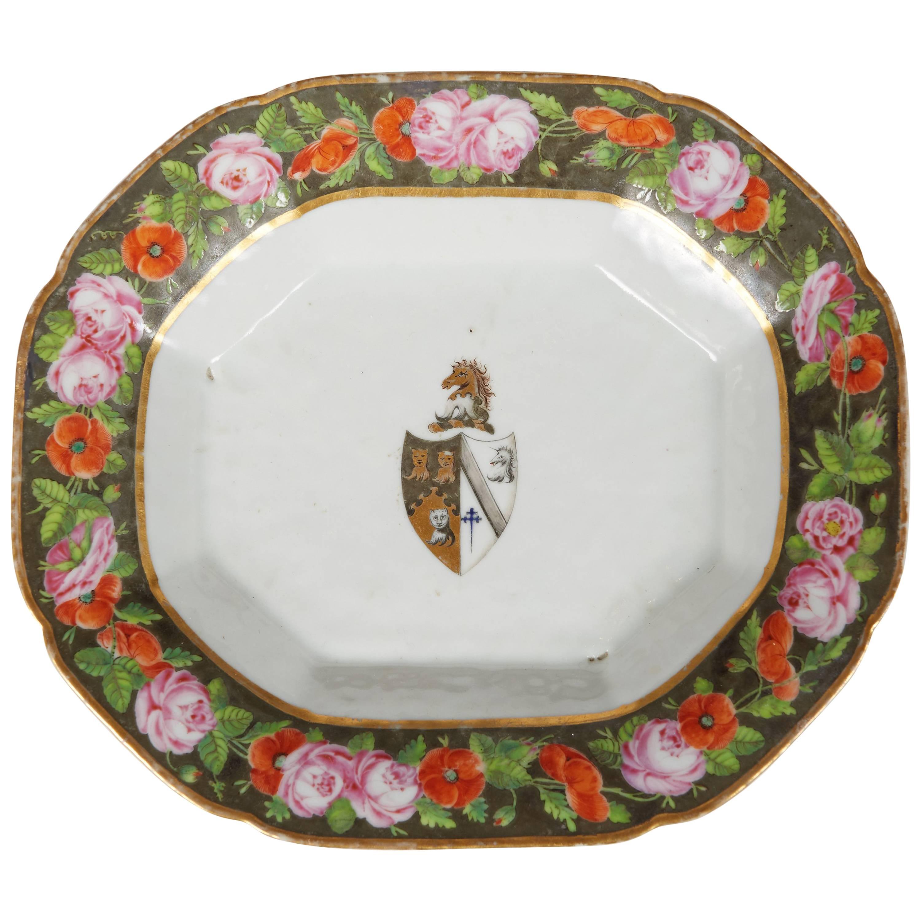 Chinese Export Armorial Tray