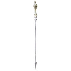 Antique 19th Century English Fire Poker, Fireplace Poker