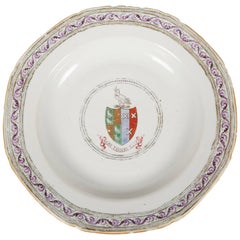 18th Century Chinese Export Armorial Soup Plate