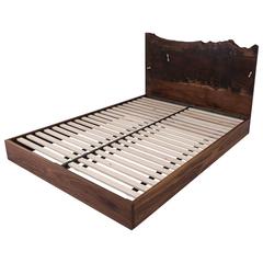 St Pierre Bed by Uhuru Design, Claro Walnut Slab 2