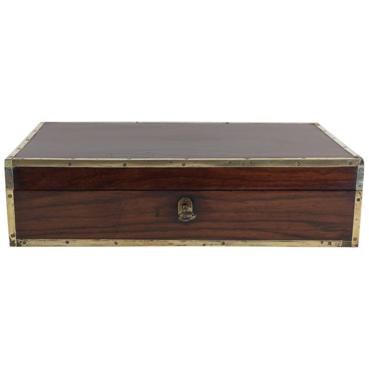 Late 18th Century Amarante Officer's Letter Box, circa 1780 For Sale